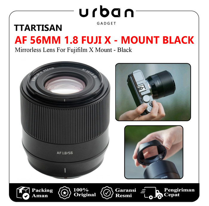 TTartisan AF 56mm f1.8 Mirrorless Lens for Fujifilm X Mount