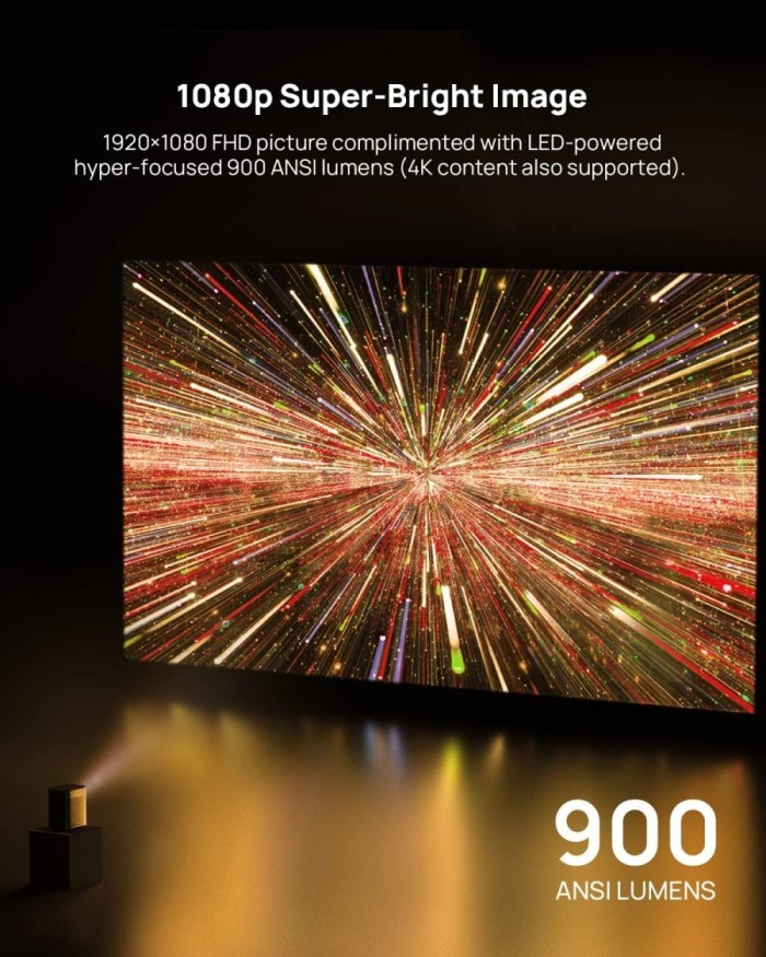 XGIMI HALO+ Halo Plus 1080P Portable Projector with Dolby Speaker