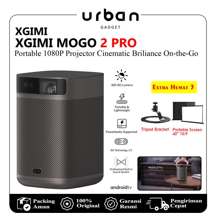 XGIMI MOGO2 Pro 1080P Smarts Projector Android TV Ver 11