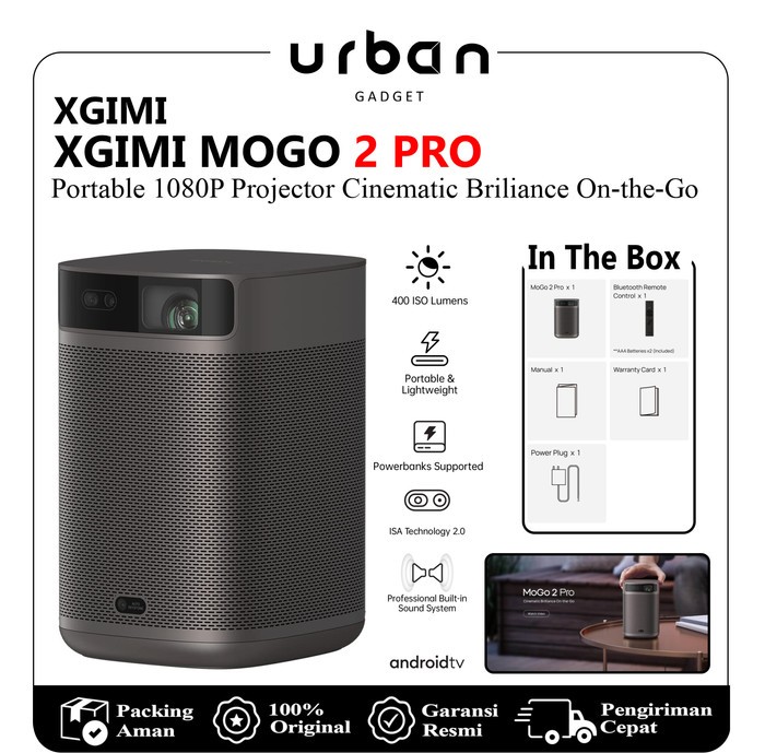 XGIMI MOGO2 Pro 1080P Smarts Projector Android TV Ver 11