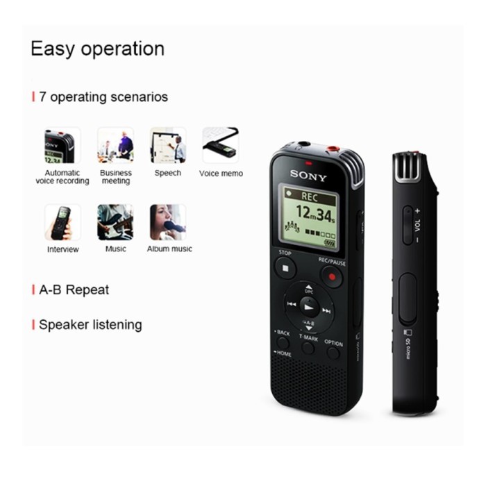 Voice Recorder Sony ICD-PX470 PX470 Alat Perekam Suara Digital