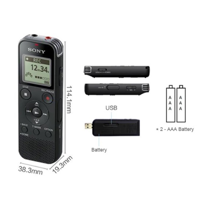 Voice Recorder Sony ICD-PX470 PX470 Alat Perekam Suara Digital