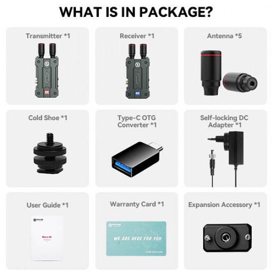 Hollyland Mars 4K Wireless Video Transmission System - RESMI