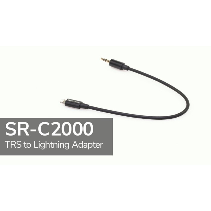 Saramonic SR-C2000 3.5mm TRS to Lightning Cable Adapter For iOS