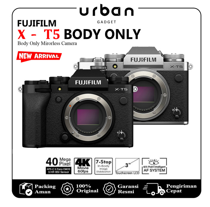 Fujifilm X-T5 Body Only Mirrorless Kamera - Resmi