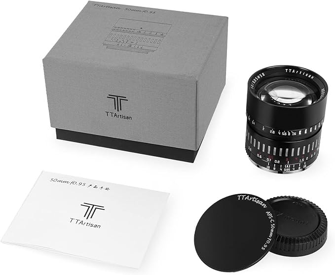 TTArtisan 50mm F0.95 Lens for Fujifilm X Black-Silver