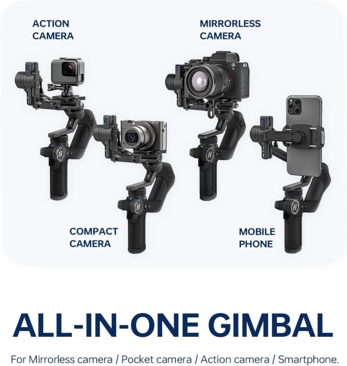 Feiyu Scorp Mini 2 New ALL-IN-ONE gimbal with built-in AI tracker - Resmi