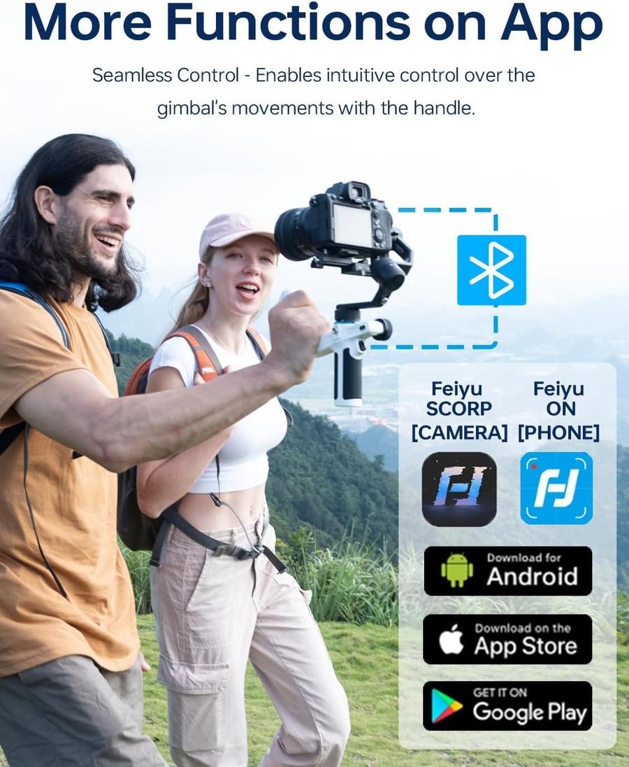 Feiyu Scorp Mini 2 New ALL-IN-ONE gimbal with built-in AI tracker - Resmi