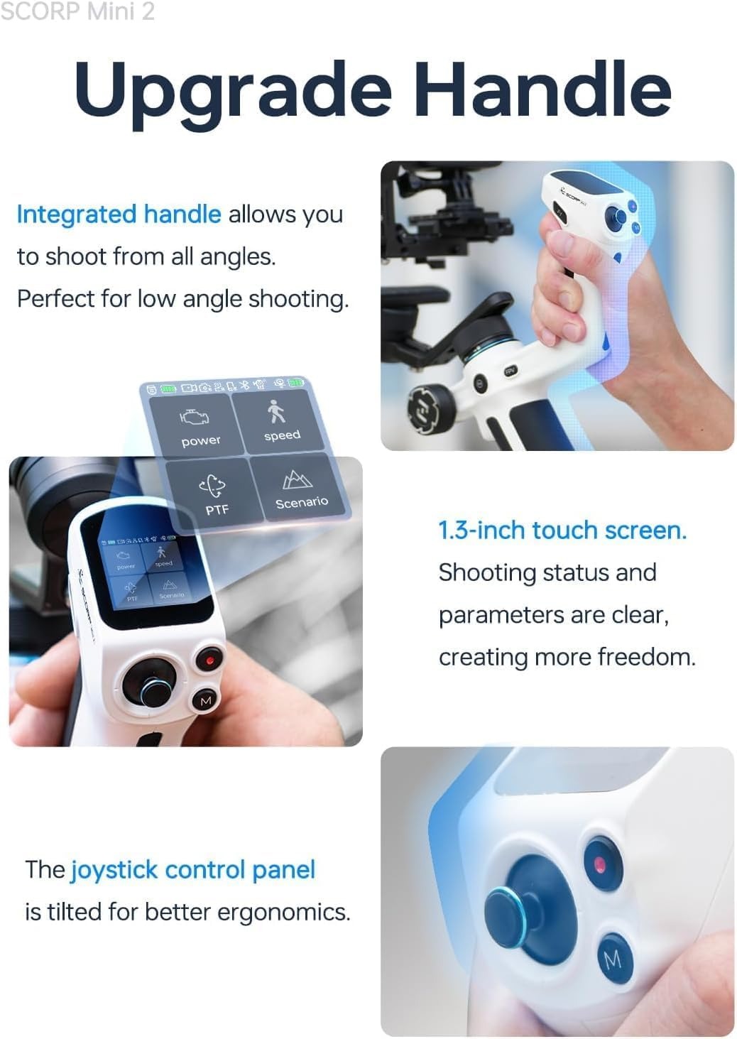 Feiyu Scorp Mini 2 New ALL-IN-ONE gimbal with built-in AI tracker - Resmi