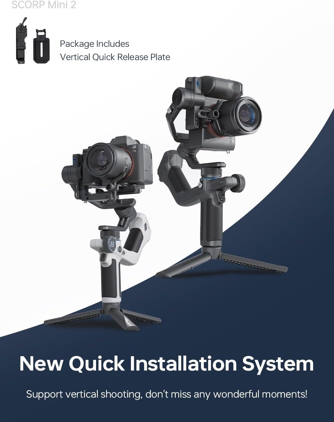 Feiyu Scorp Mini 2 New ALL-IN-ONE gimbal with built-in AI tracker - Resmi