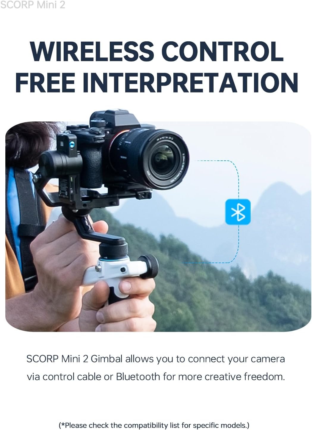 Feiyu Scorp Mini 2 New ALL-IN-ONE gimbal with built-in AI tracker - Resmi
