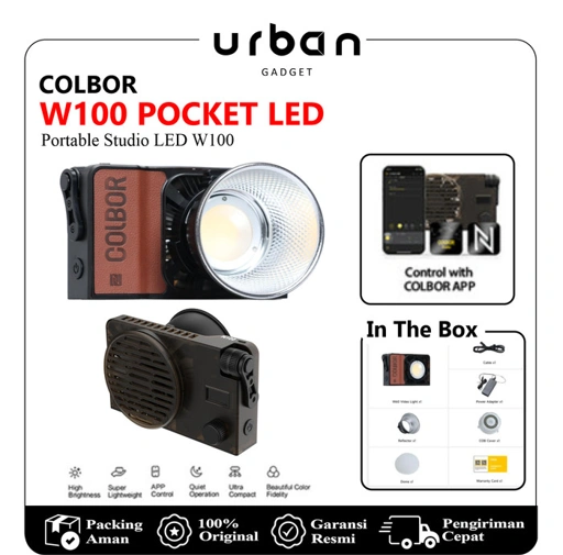 Image of Colbor W100 Bi - Color LED Video Light Portable Studio