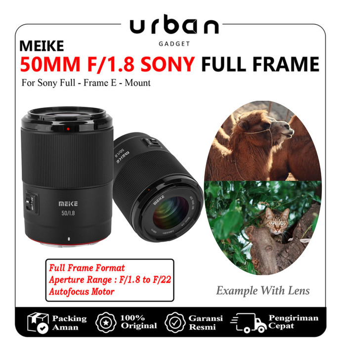Meike 50mm F/1.8 For Sony E-Mount Full Frame Auto Focus / Lensa Meike 50mm F1.8 STM Sony E mount