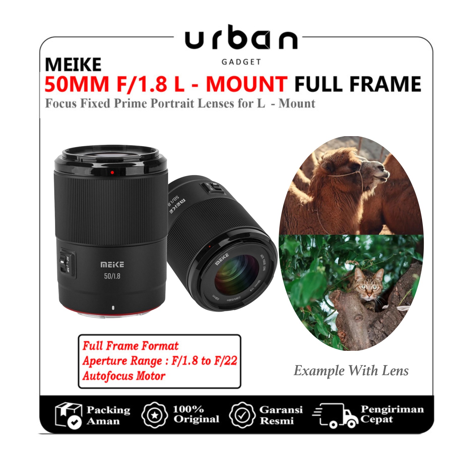 Meike 50mm F/1.8 For Sony E-Mount Full Frame Auto Focus / Lensa Meike 50mm F1.8 STM Sony E mount