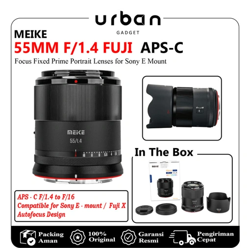 Image of Meike 55mm F/1.4 Auto Focus APS-C Portrait Lens For Full-Frame Equivalent
