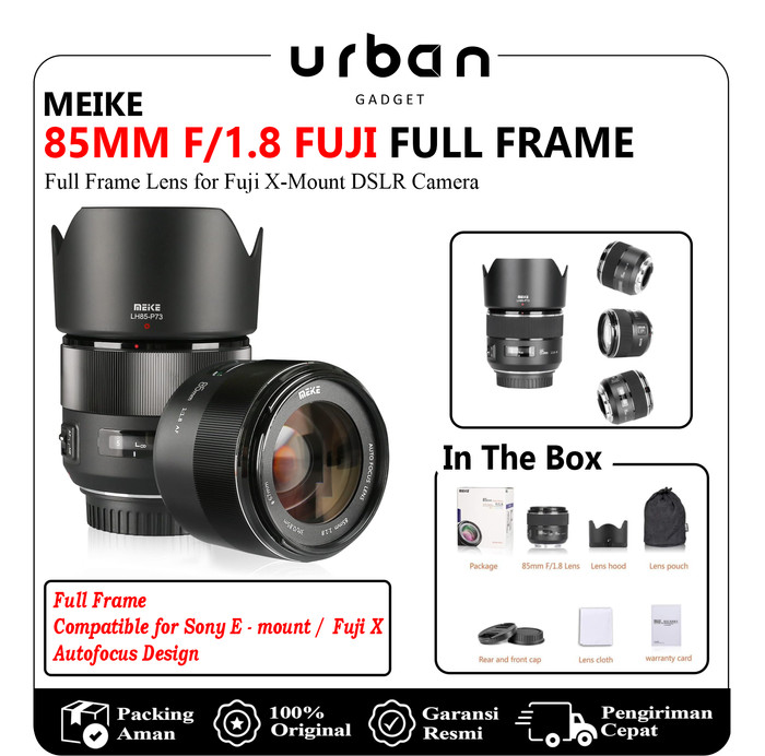 Meike 85mm F/1.8 Auto Focus STM Full Frame Portrait Lens For Sony E/Nikon Z/Fuji X/Canon SLR EF /Nikon SLR F Mount Cameras