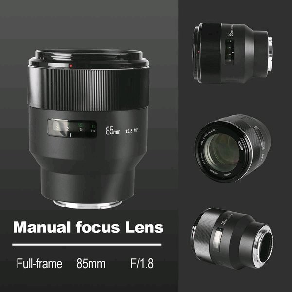 Meike 85mm F/1.8 Auto Focus STM Full Frame Portrait Lens For Sony E/Nikon Z/Fuji X/Canon SLR EF /Nikon SLR F Mount Cameras