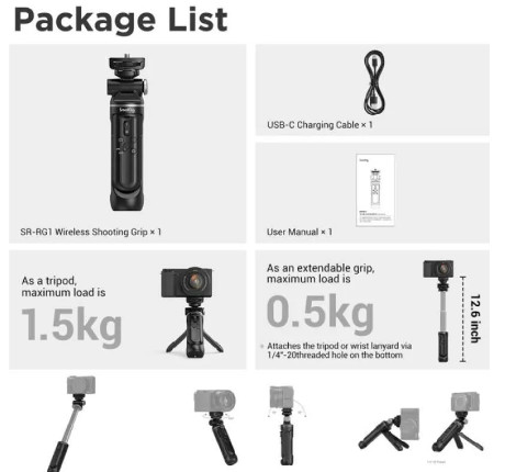 SmallRig SR-RG1 Wireless Shooting Grip 3326