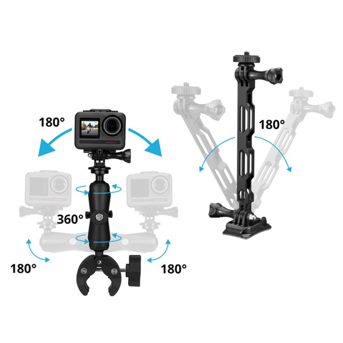 Akaso Motorcycle Kit Mounting Motor Aksesoris Helm & Motor Action Cam