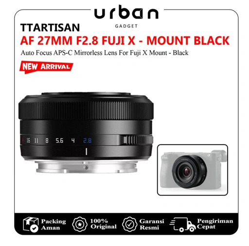 TTArtisan AF 27mm F2.8 for Auto Focus Lens APS-C Mirrorless Camera Lens Applicable for Fuji X-A1 X-M1 X-H1 Sony A6000 A7 Nikon Z50 Z9