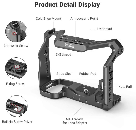 SmallRig Professional Camera Cage Kit for Sony Alpha 7S III | SM-3181