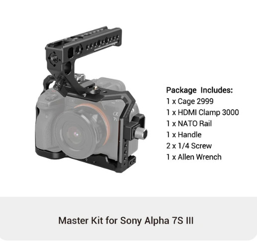 SmallRig Professional Camera Cage Kit for Sony Alpha 7S III | SM-3181