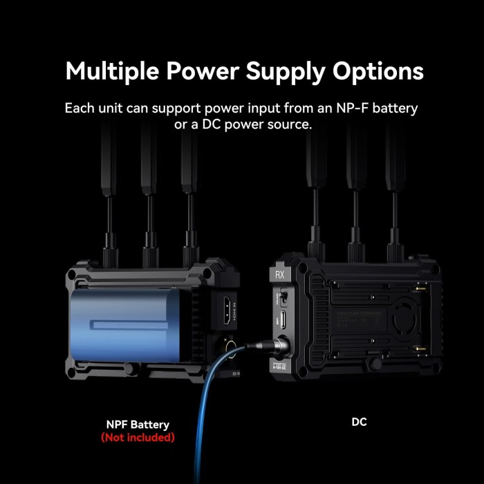 Hollyland Pyro S 4K30/1080p60 Wireless Video Transmitter and Receiver HDMI SDI - Resmi