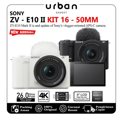 Image of Sony ZV-E10 II Kit 16-50mm f/3.5-5.6 OSS Mirorrless Camera - Resmi