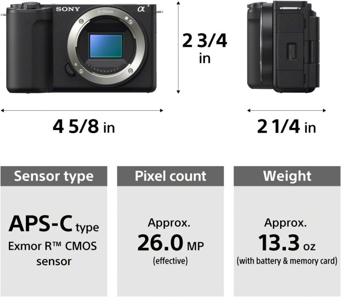 Sony ZV-E10 II Kit 16-50mm f/3.5-5.6 OSS Mirorrless Camera - Resmi