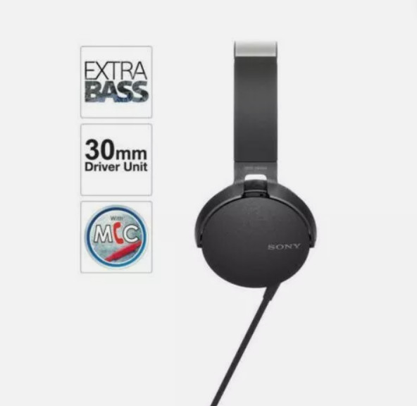 Sony XB-550AP Extra Bass On-Ear Headset/Headphones - ORI