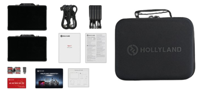 Hollyland Pyro 7 KIT Wireless Video Transmitter & Receiver & 7 inch Camera Field Monitor HDMI & SDI 1300ft Range