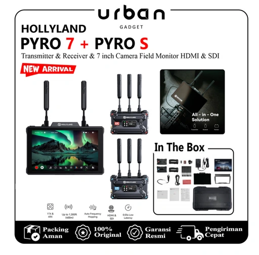 Image of Hollyland Pyro 7 Video Transmission Monitoring With Pyro S Bundle - Resmi