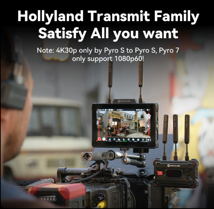 Hollyland Pyro 7 Video Transmission Monitoring With Pyro S Bundle - Resmi