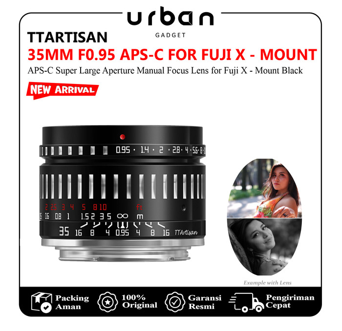 TTArtisan 35mm F0.95 APS-C Manual Prime Lens for Sony-E Fujifilm-X - Resmi