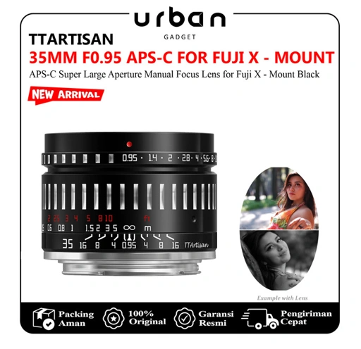 Image of TTArtisan 35mm F0.95 APS-C Manual Prime Lens for Sony-E Fujifilm-X - Resmi