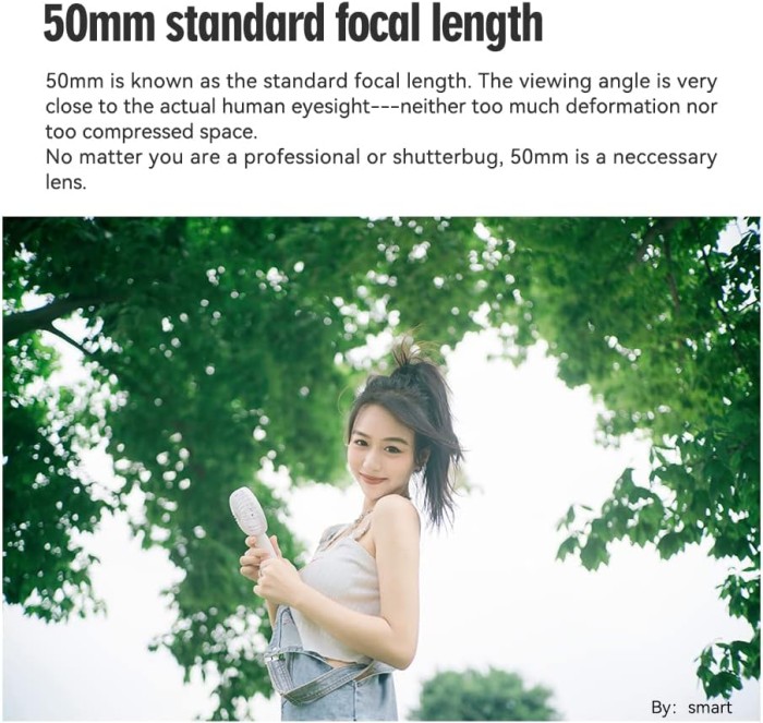 TTArtisan 50mm F2 Full Frame Large Aperture Manual Portrait Lens for Fujifilm XF Canon M Sony E Leica L Nikon Z Canon RF M43 Mount - Resmi