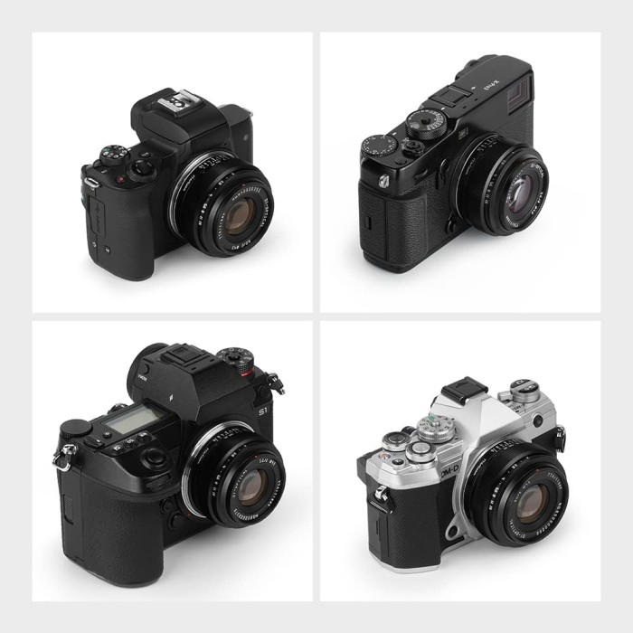 TTArtisan 50mm F2 Full Frame Large Aperture Manual Portrait Lens for Fujifilm XF Canon M Sony E Leica L Nikon Z Canon RF M43 Mount - Resmi