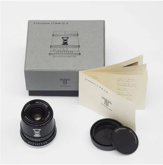 TTArtisan 17mm F1.4 APS-C Cameras Lens Manual Focus MF for Canon M EF-M EOS-M Sony E Fujifilm X Fuji X M43 M4/3 Mount