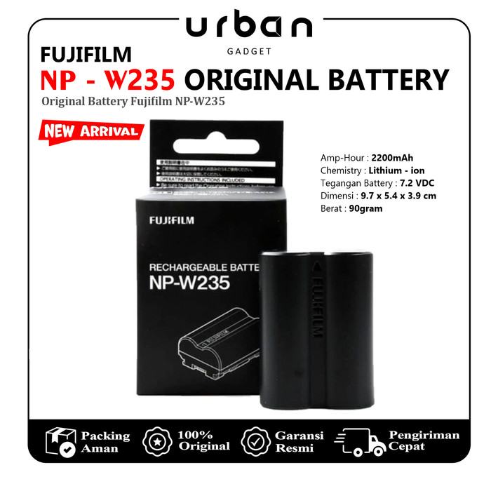 Fujifilm Battery NP-W235 Lithium-Ion Battery (7.2V, 2200mAh)