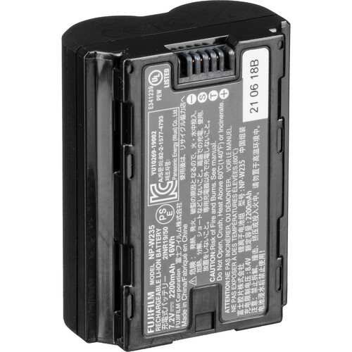 Fujifilm Battery NP-W235 Lithium-Ion Battery (7.2V, 2200mAh)