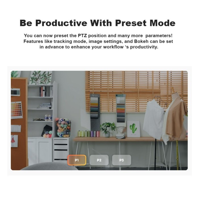 Obsbot Tiny 2 Lite AI-Powered 4K PTZ Webcam Streaming Camera - Resmi