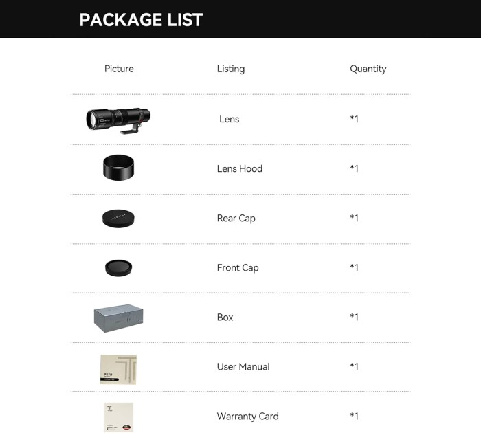 TTArtisan 500mm F6.3 Full Frame Camera Lens Telephoto Lens Wildlife Photography for Sony E - Mount - Resmi