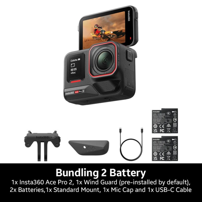 Insta360 Ace Pro 2 Action Camera 8K Ultra-HD Leica Lens Waterproof - Resmi