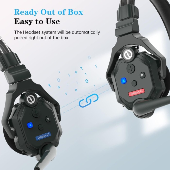 Hollyland Solidcom C1- | 4S | 6S | 8S Headset Wireless Intercom System - Resmi