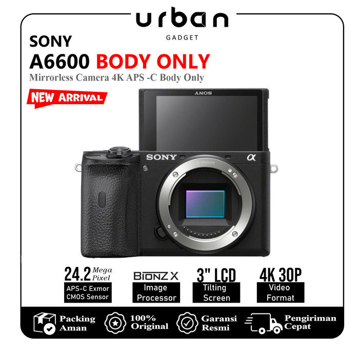 Sony A6600 Mirrorless Camera 4K APS-C Body Only - Resmi