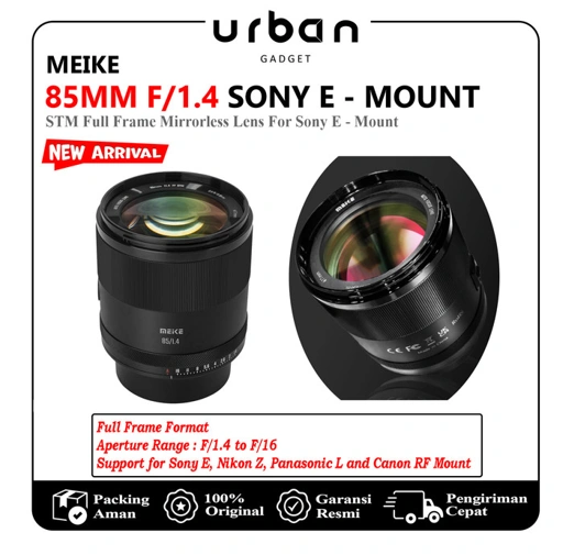 Image of Meike AF 85mm F/1.4 for Canon RF | SONY E | NIKON Z | L - Mount | STM Fullframe Mirrorless Lens / Lensa Meike 85 mm F/1.4 Garansi Resmi