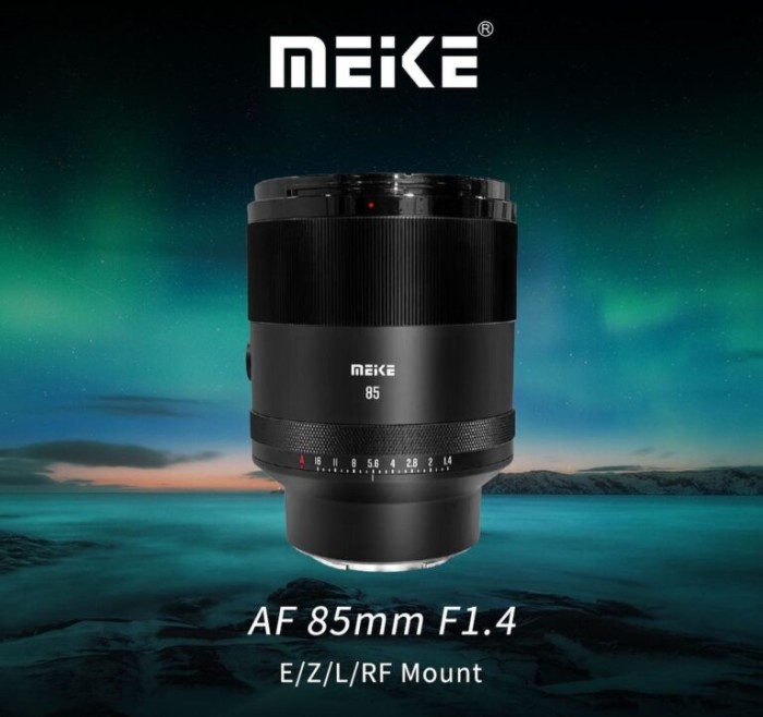 Meike AF 85mm F/1.4 for Canon RF | SONY E | NIKON Z | L - Mount | STM Fullframe Mirrorless Lens / Lensa Meike 85 mm F/1.4 Garansi Resmi