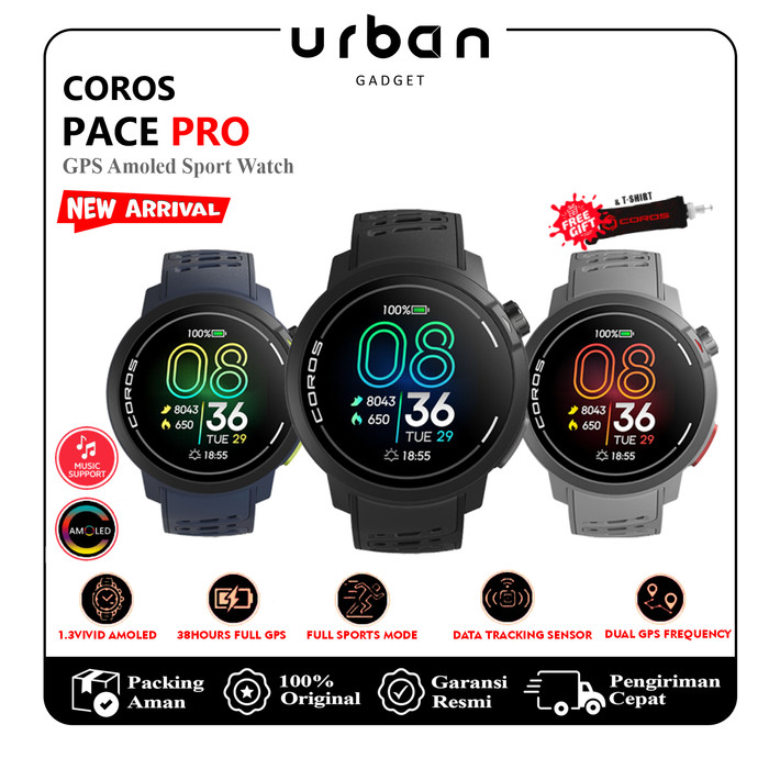 Coros Pace Pro GPS Running Sport Watch - Resmi