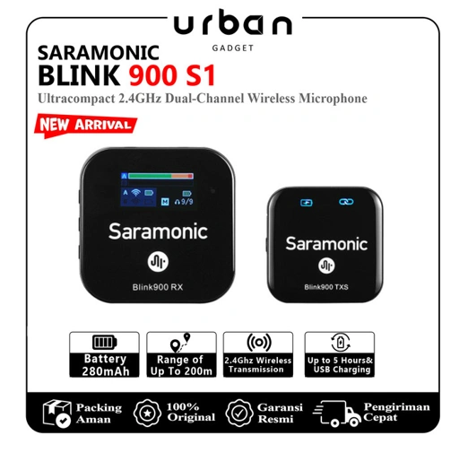 Saramonic Blink 900 S1 S2 Dual-Channel Wireless Microphone System - Resmi