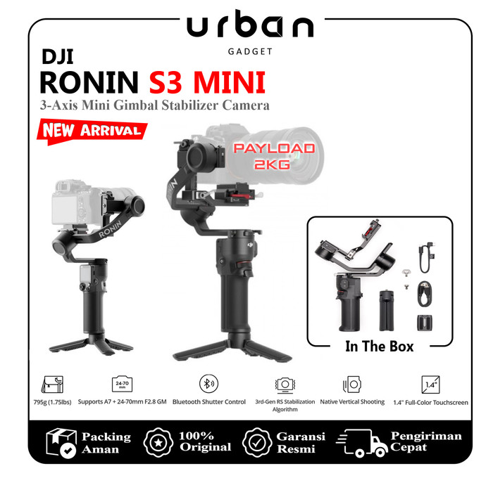 DJI Ronin S3 Mini 3-Axis | DJI RS 3 Mini Gimbal Stabilizer for Cameras - Resmi